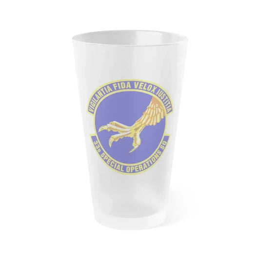 33d Special Operations Squadron (U.S. Air Force) Frosted Pint Glass 16oz 16oz Frosted - Go Mug Yourself
