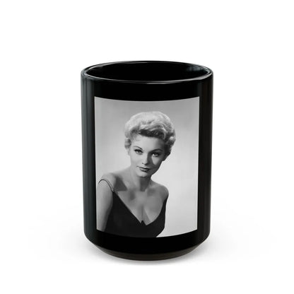 Kim Novak #296 (Vintage Female Icon) Black Coffee Mug-15oz-Go Mug Yourself