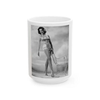 Jane Russell #154 (Vintage Female Icon) White Coffee Mug-15oz-Go Mug Yourself