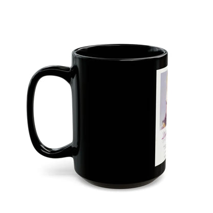 Linda Blair #184 - Partially Topless (Vintage Female Icon) Black Coffee Mug-Go Mug Yourself