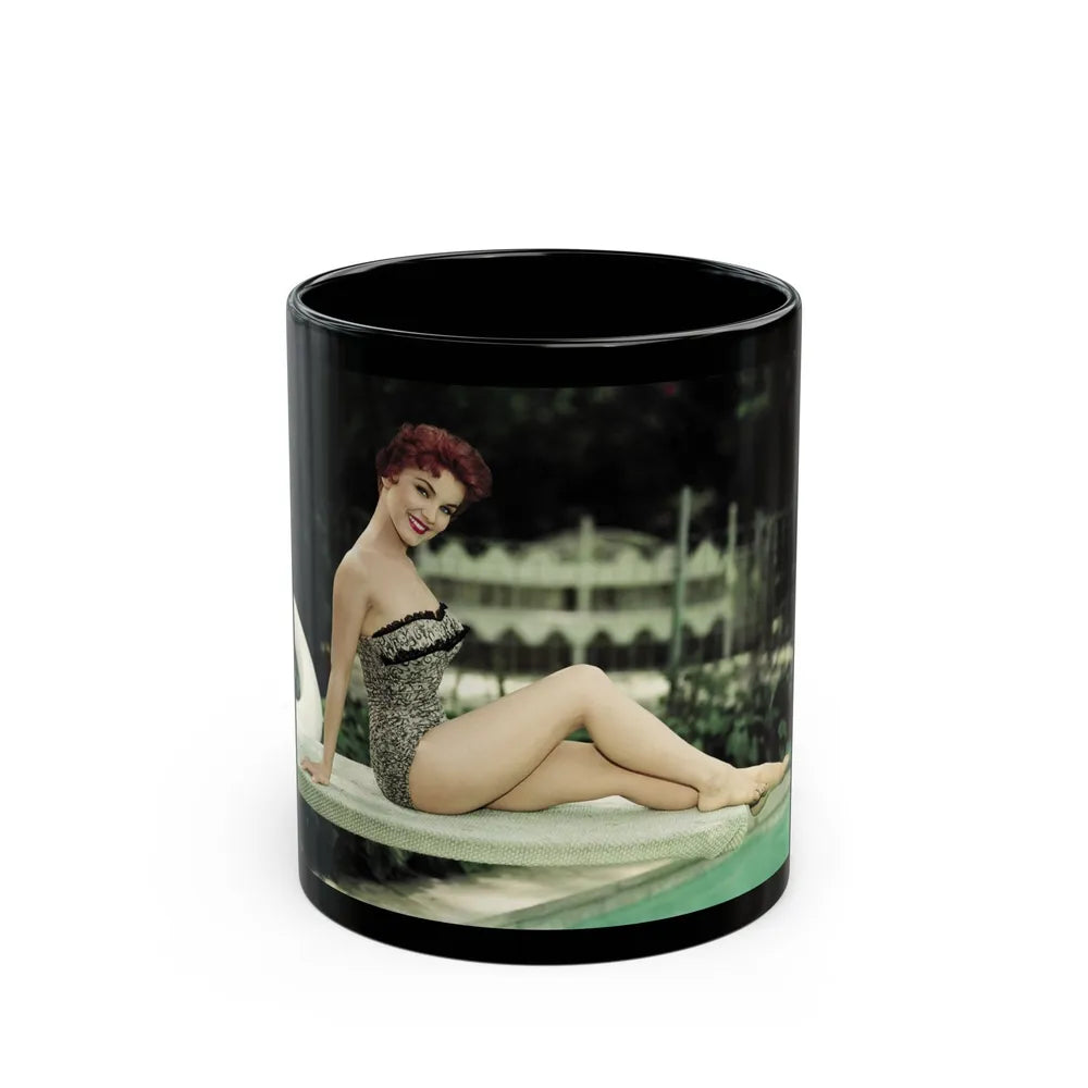 Debra Paget #370 1 (Vintage Female Icon) Black Coffee Mug-11oz-Go Mug Yourself