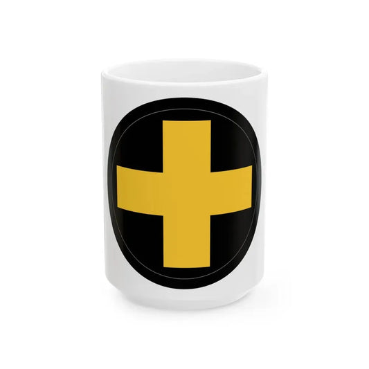 33rd Infantry Division SSI (U.S. Army) White Coffee Mug 15oz - Go Mug Yourself