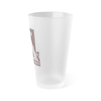 34 Medical Battalion (U.S. Army) Frosted Pint Glass 16oz-Go Mug Yourself