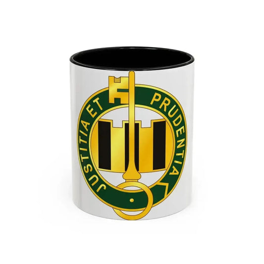 340 Military Police Battalion (U.S. Army) Accent Coffee Mug 11oz Black - Go Mug Yourself