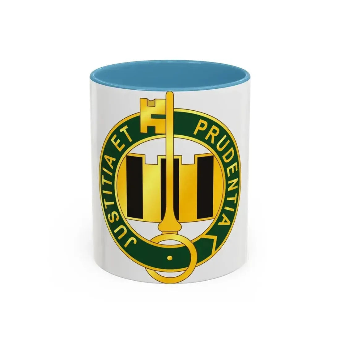 340 Military Police Battalion (U.S. Army) Accent Coffee Mug 11oz Light Blue - Go Mug Yourself