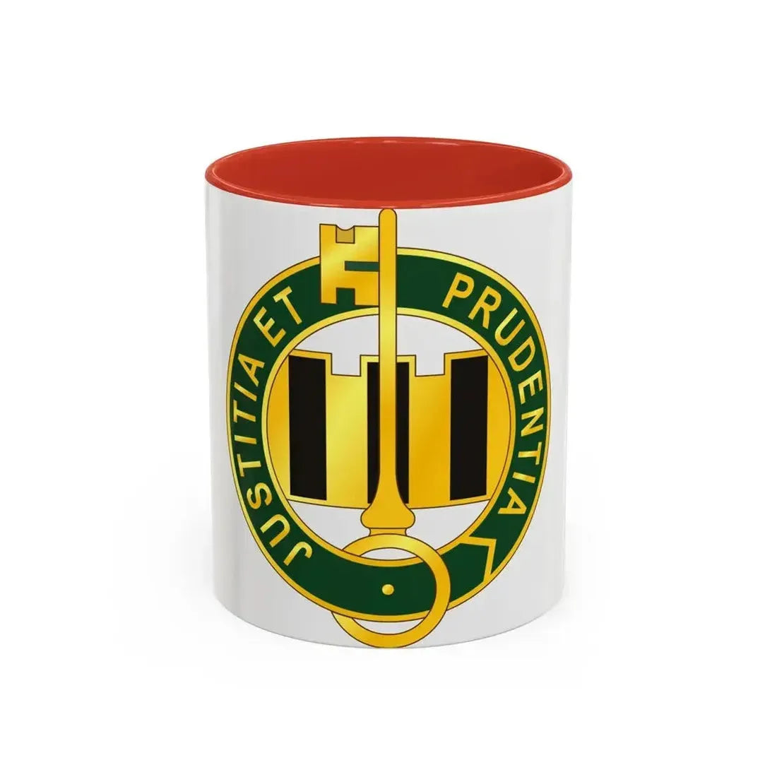 340 Military Police Battalion (U.S. Army) Accent Coffee Mug 11oz Red - Go Mug Yourself