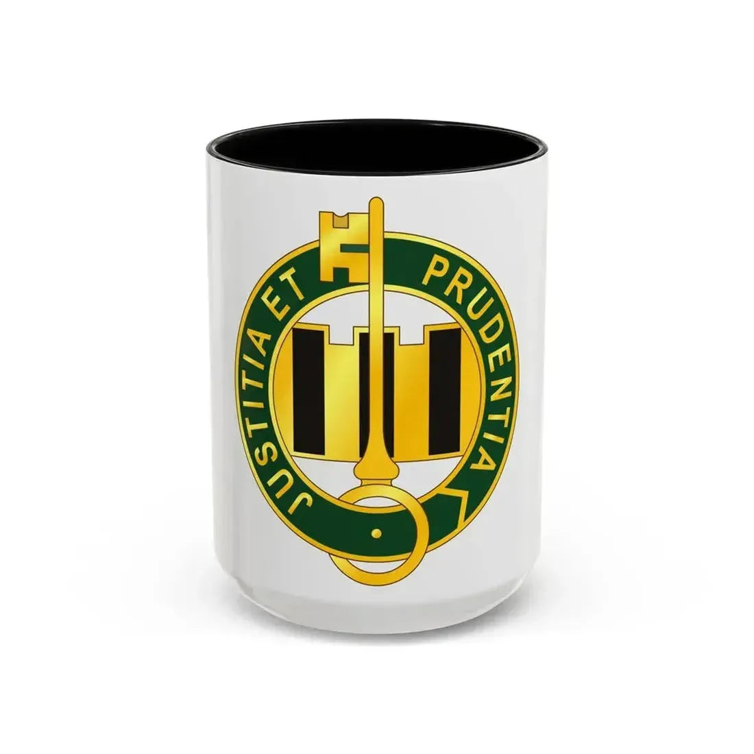 340 Military Police Battalion (U.S. Army) Accent Coffee Mug 15oz Black - Go Mug Yourself
