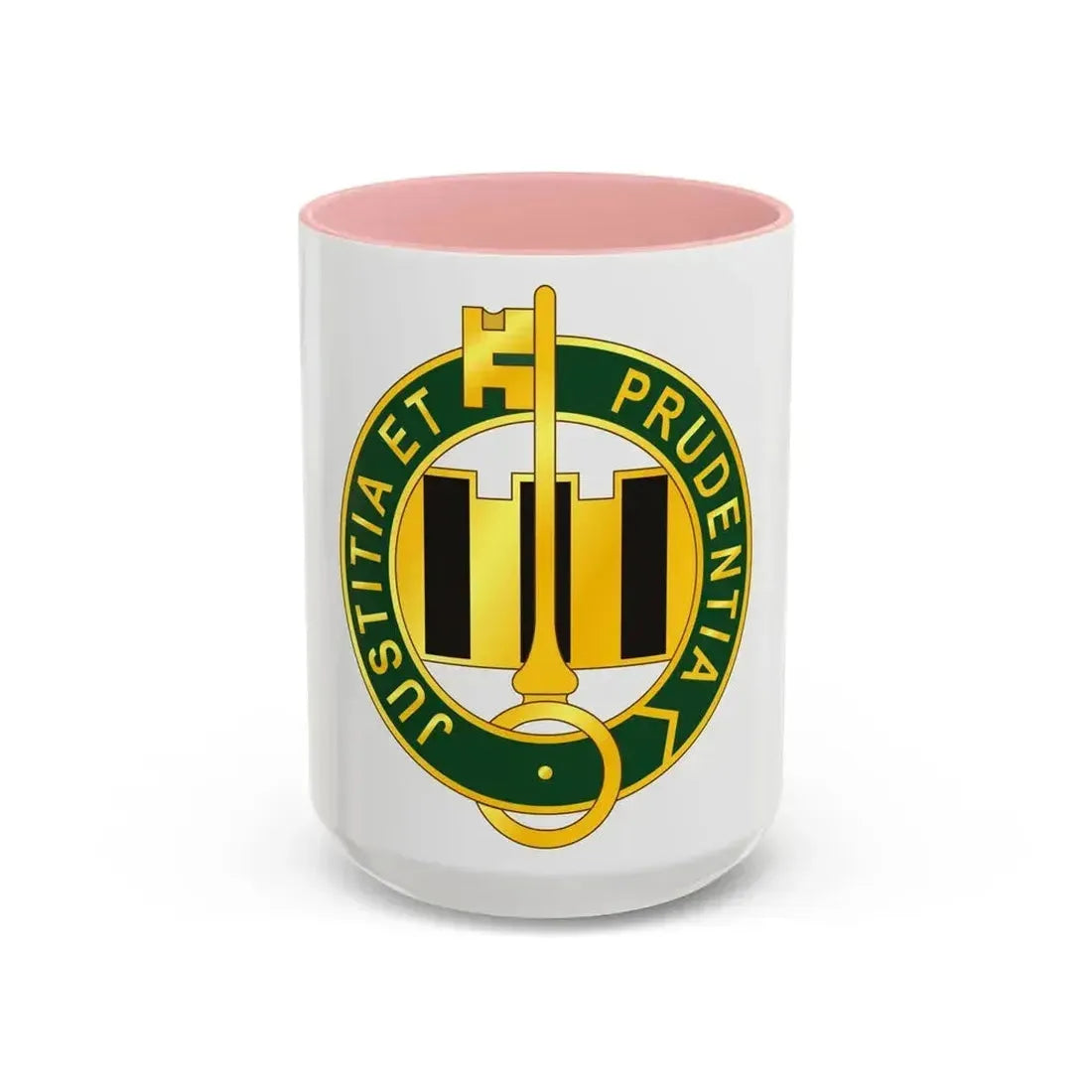 340 Military Police Battalion (U.S. Army) Accent Coffee Mug 15oz Pink - Go Mug Yourself