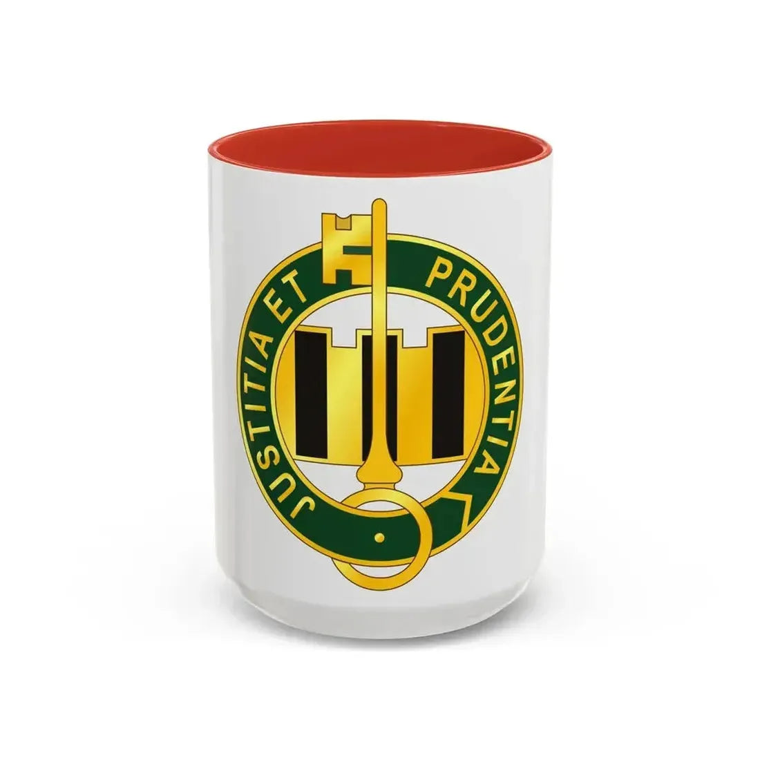 340 Military Police Battalion (U.S. Army) Accent Coffee Mug 15oz Red - Go Mug Yourself