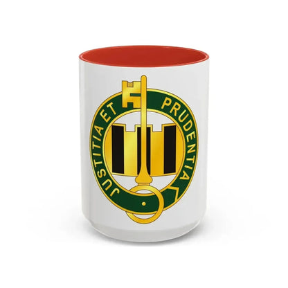 340 Military Police Battalion (U.S. Army) Accent Coffee Mug 15oz Red - Go Mug Yourself