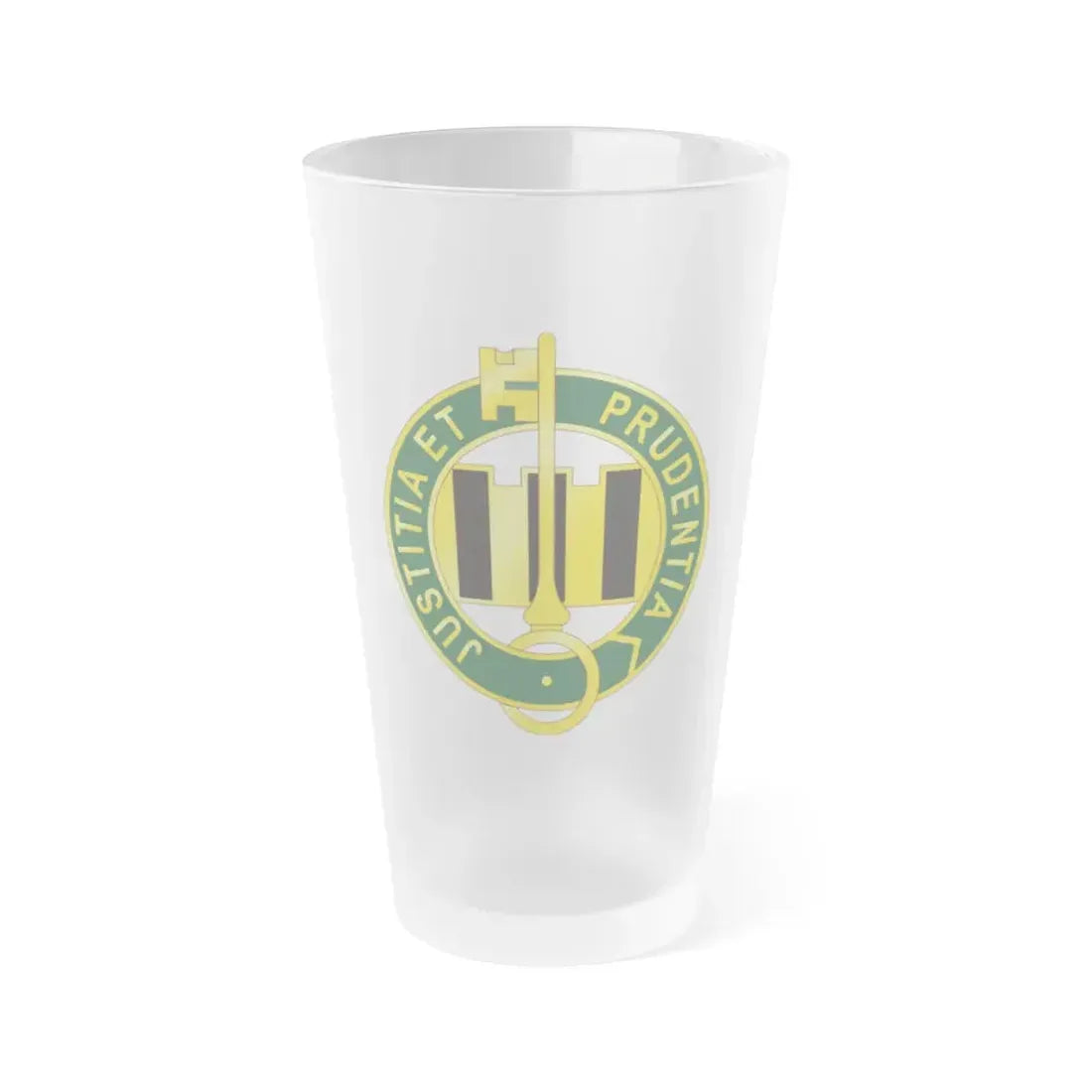 340 Military Police Battalion (U.S. Army) Frosted Pint Glass 16oz Default Title - Go Mug Yourself