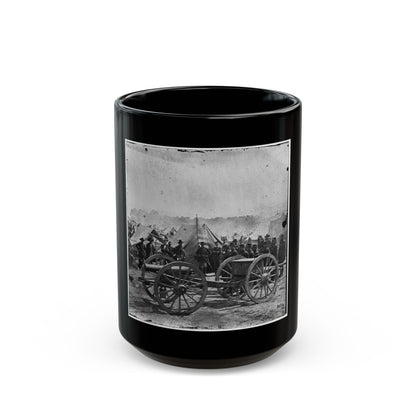 The Peninsula, Va. A 12-Pdr. Howitzer Gun Captured By Butterfield's Brigade Near Hanover Court House, May 27, 1862 (U.S. Civil War) Black Coffee Mug