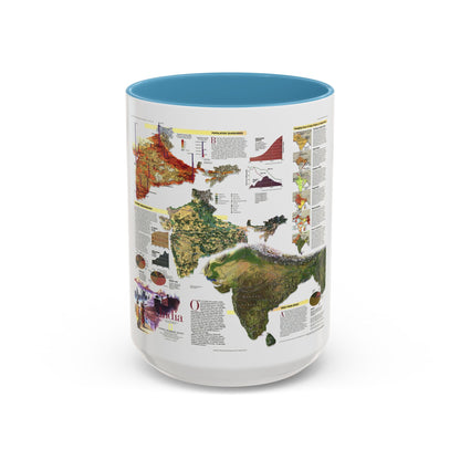 India (1997) (Map) Accent Coffee Mug