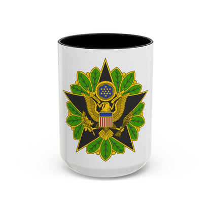 Staff Identification Badge (U.S. Army) Accent Coffee Mug