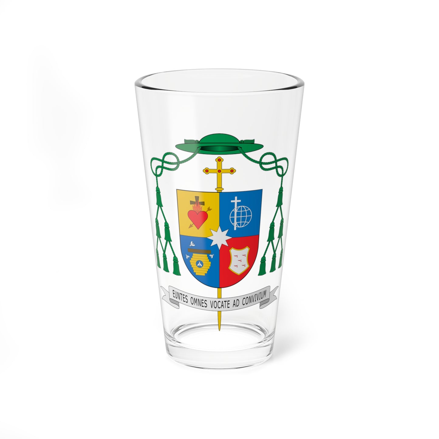Escudo de Arturo Javier García Pérez (Spain) (Coat of Arms) Pint Glass 16oz
