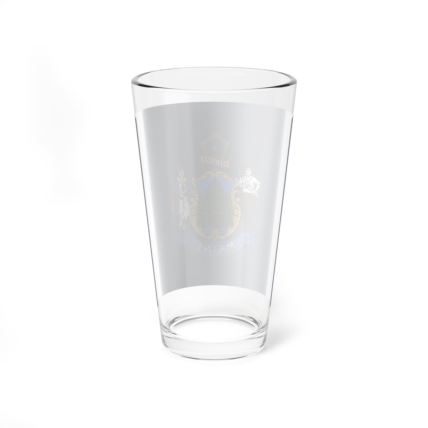 State of Maine Flag (United States) Pint Glass 16oz
