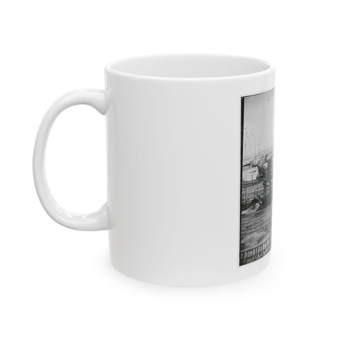 City Point, Va. Another Locomotive At The Same Point (U.S. Civil War) White Coffee Mug