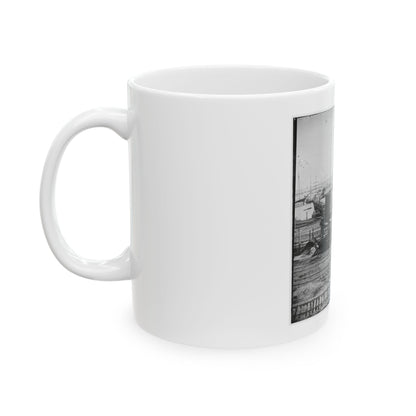 City Point, Va. Another Locomotive At The Same Point (U.S. Civil War) White Coffee Mug