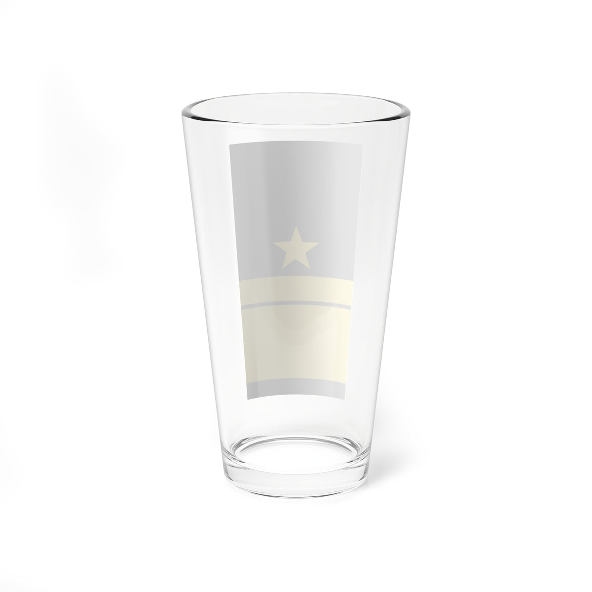 GE NAVY OF 7 KAdm (Military Rank) Pint Glass 16oz