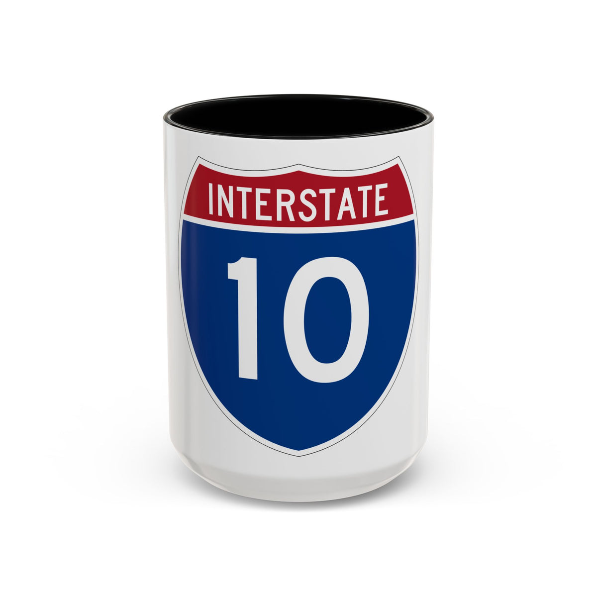 Interstate 10 (U.S. Highways) Accent Coffee Mug