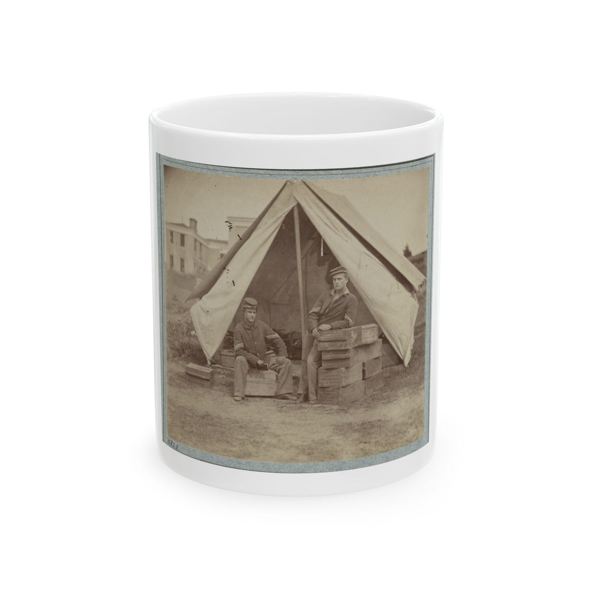 22d New York State Militia Near Harpers Ferry, Va., 1861 I.E.1862 004 (U.S. Civil War) White Coffee Mug