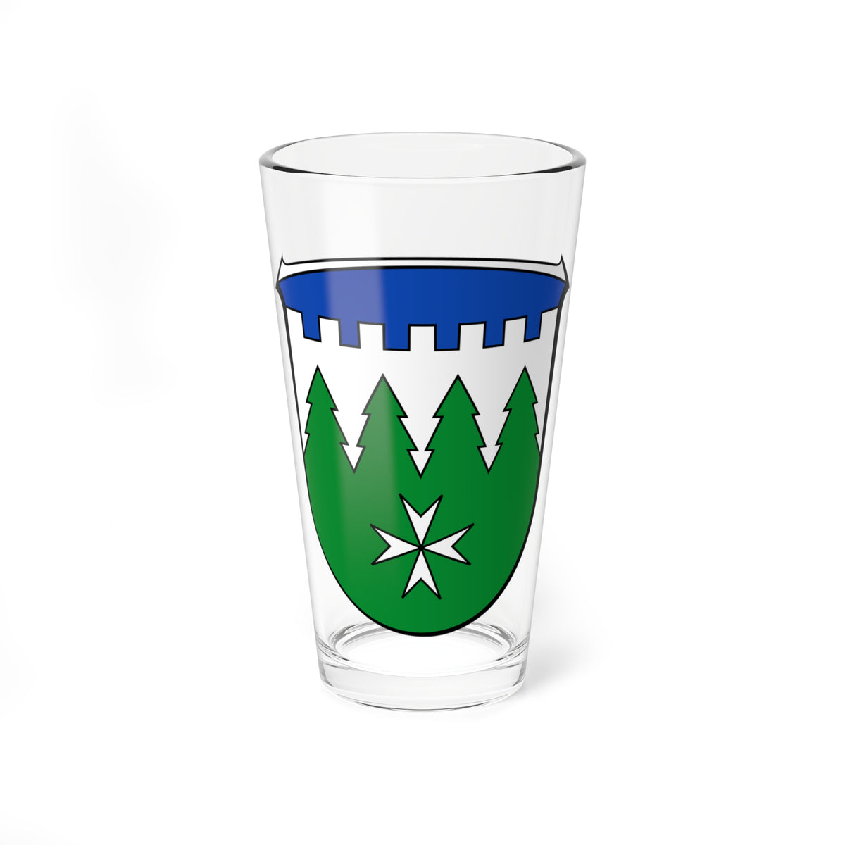 Wappen Burgwald (Germany) (Coat of Arms) Pint Glass 16oz