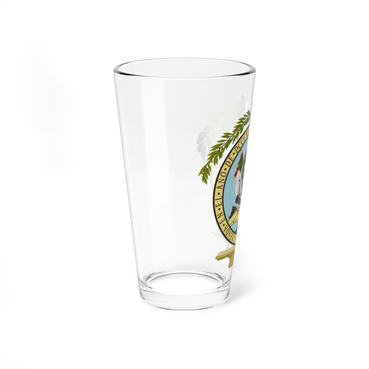 Sello de la Junta Nacional de Zitácuaro (Mexico) (Coat of Arms) Pint Glass 16oz