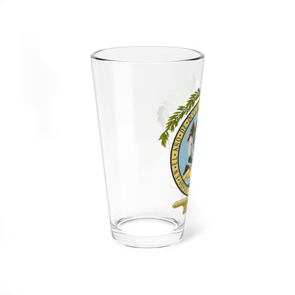 Sello de la Junta Nacional de Zitácuaro (Mexico) (Coat of Arms) Pint Glass 16oz