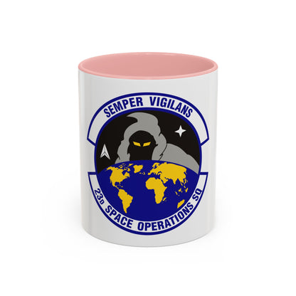 23d Space Operations Squadron (U.S. Air Force) Accent Coffee Mug
