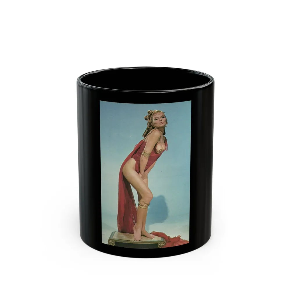 Julie Ege #150 (Vintage Female Icon) Black Coffee Mug-11oz-Go Mug Yourself