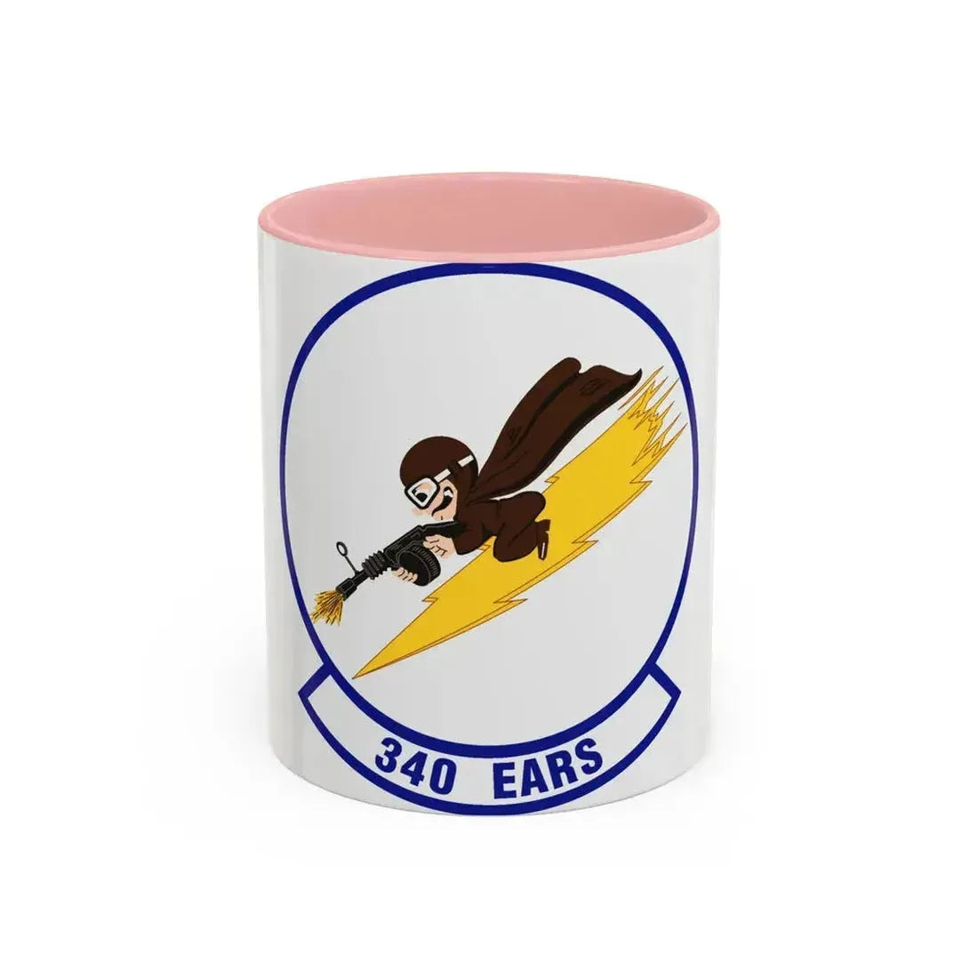 340th Expeditionary Air Refueling Squadron (U.S. Air Force) Accent Coffee Mug 11oz Pink - Go Mug Yourself