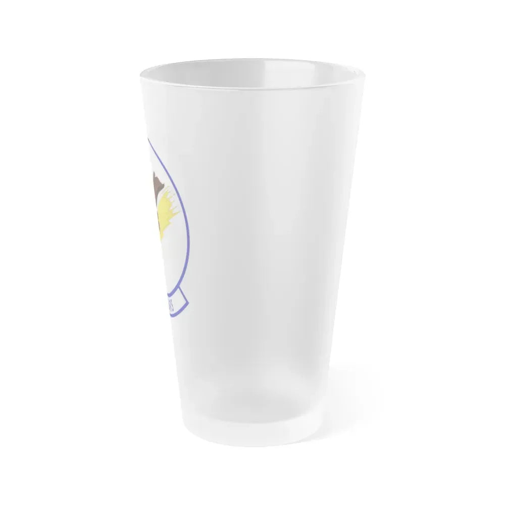 340th Expeditionary Air Refueling Squadron (U.S. Air Force) Frosted Pint Glass 16oz - Go Mug Yourself