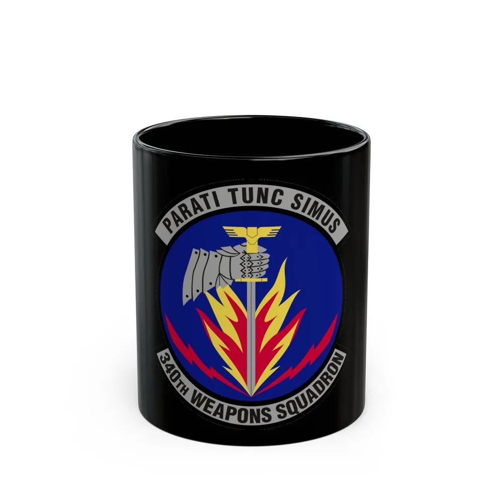 340th Weapons Squadron (U.S. Air Force) Black Coffee Mug-11oz-Go Mug Yourself