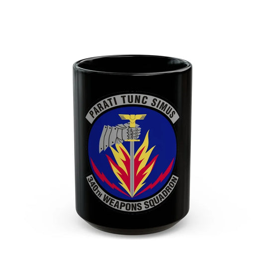 340th Weapons Squadron (U.S. Air Force) Black Coffee Mug-15oz-Go Mug Yourself