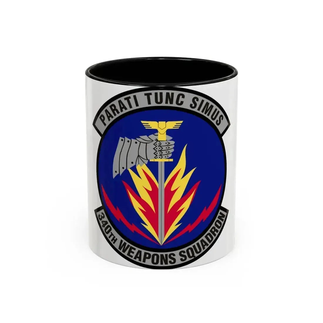 340th Weapons Squadron (U.S. Air Force) Accent Coffee Mug 11oz Black - Go Mug Yourself