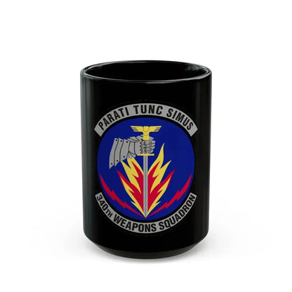 340th Weapons Squadron (U.S. Air Force) Black Coffee Mug 15oz - Go Mug Yourself
