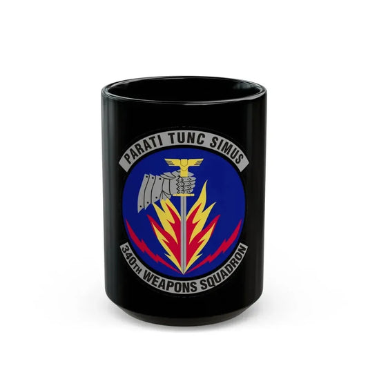 340th Weapons Squadron (U.S. Air Force) Black Coffee Mug 15oz - Go Mug Yourself