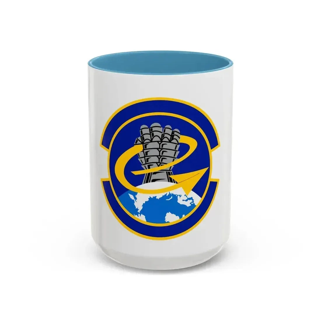 341 Force Support Squadron AFSPC (U.S. Air Force) Accent Coffee Mug 15oz Light Blue - Go Mug Yourself