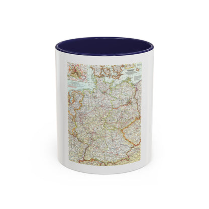 Germany (1959) (Map) Accent Coffee Mug