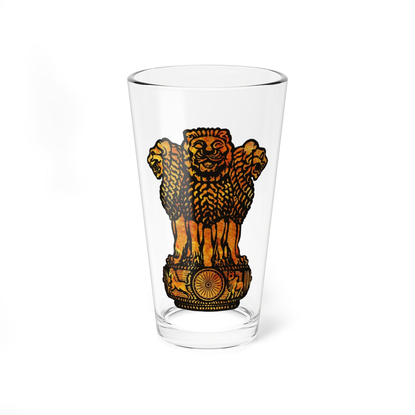 Emblem of India Sandstone (India) (Coat of Arms) Pint Glass 16oz