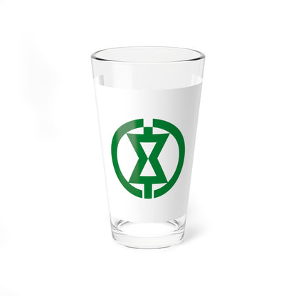 Flag of Monbetsu Hokkaido (Japan) Pint Glass 16oz