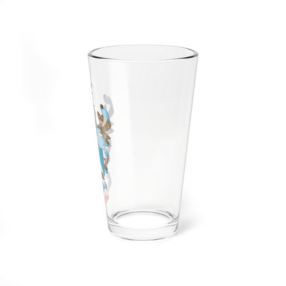University of York coat of arms (United Kingdom) (Coat of Arms) Pint Glass 16oz