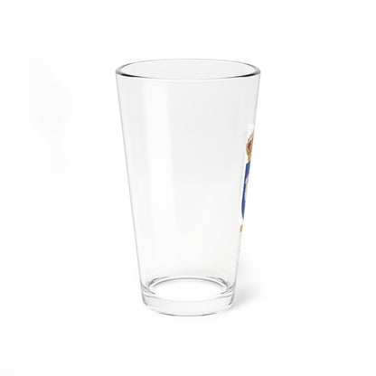 Gotlands militärdistriktsstab vapen (Sweden) (Coat of Arms) Pint Glass 16oz