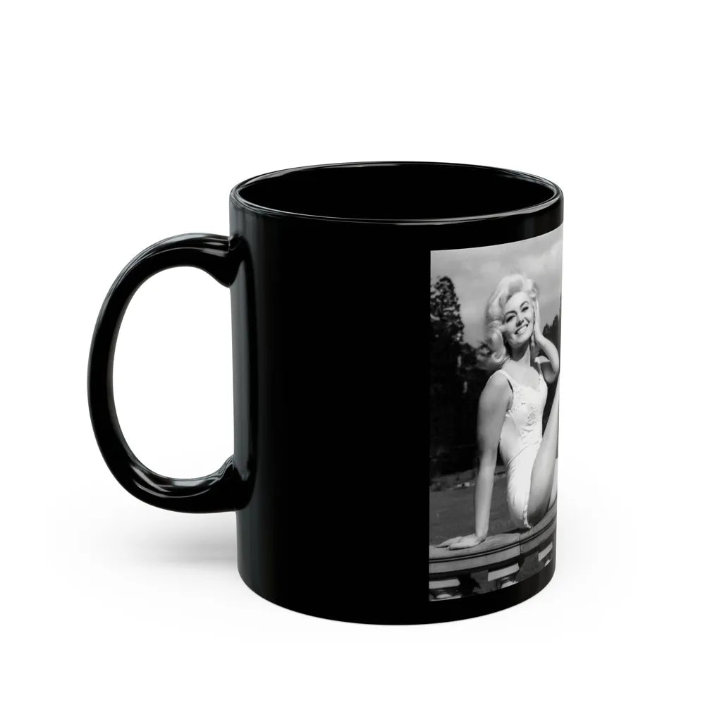 Janette Scott #10 (Vintage Female Icon) Black Coffee Mug-Go Mug Yourself