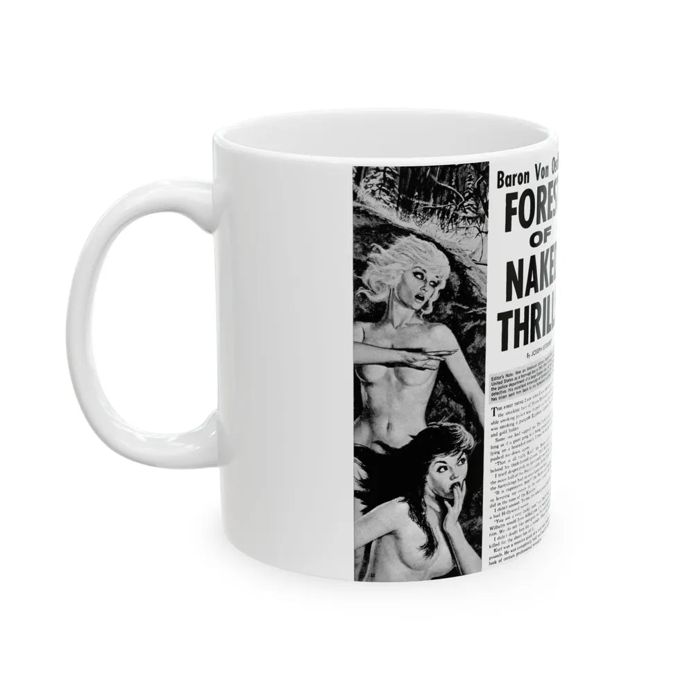 Forest of Naked Thrills, Man's True Danger, July 1967 - White Coffee Mug-Go Mug Yourself