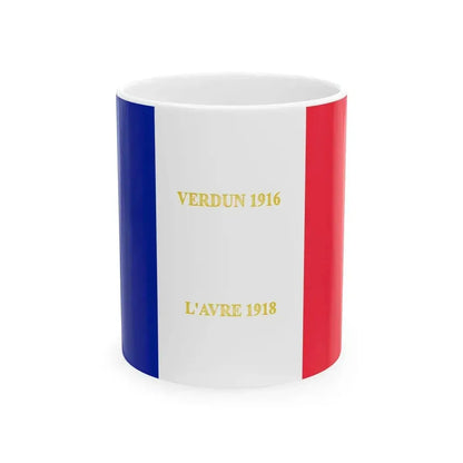 341e regiment dinfanterie -drapeau (France) White Coffee Mug 11oz - Go Mug Yourself