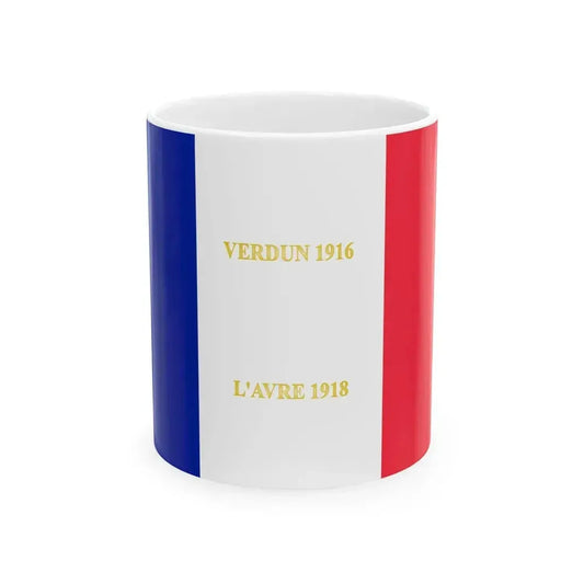 341e regiment dinfanterie -drapeau (France) White Coffee Mug 11oz - Go Mug Yourself