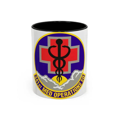 341st Medical Operations Squadron (U.S. Air Force) Accent Coffee Mug 11oz Black - Go Mug Yourself