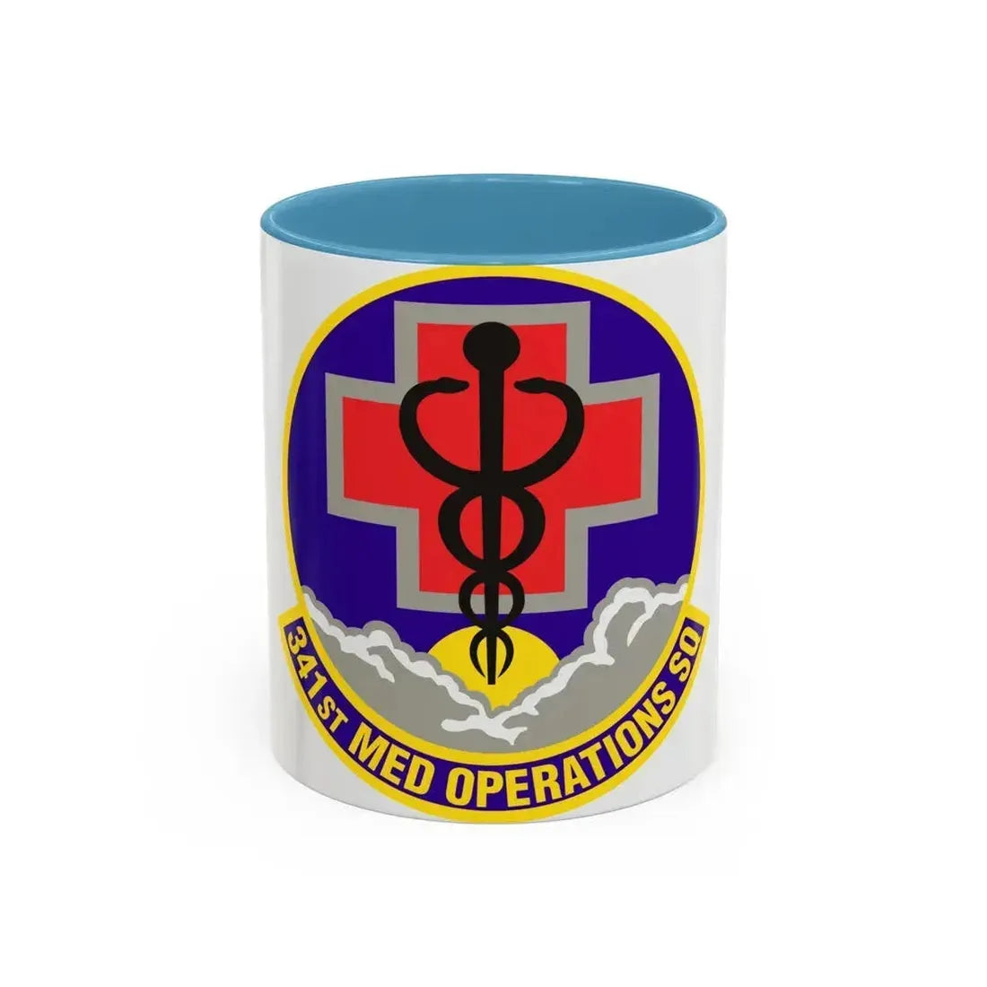 341st Medical Operations Squadron (U.S. Air Force) Accent Coffee Mug 11oz Light Blue - Go Mug Yourself