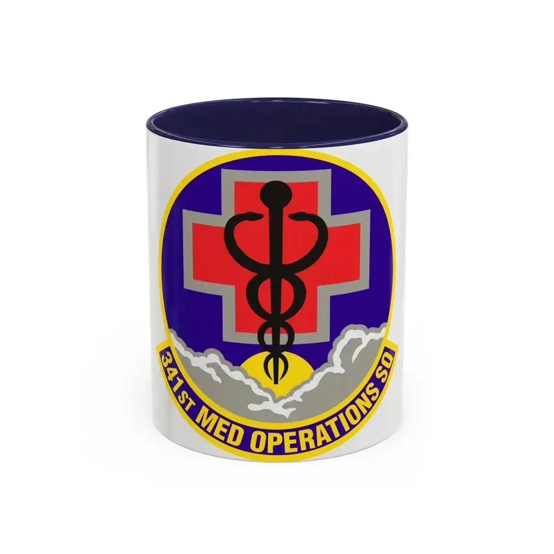 341st Medical Operations Squadron (U.S. Air Force) Accent Coffee Mug 11oz Navy - Go Mug Yourself